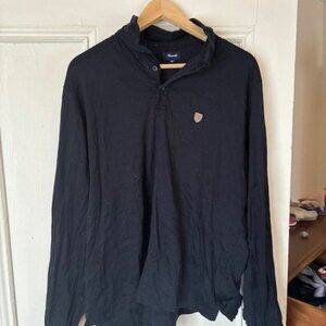 Faconnable Soft Cotton Long Sleeve Polo (XL)